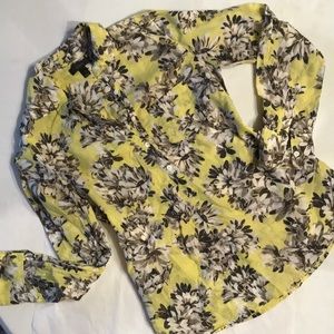 SOLD XP J Crew tunic blouse cotton silk floral
